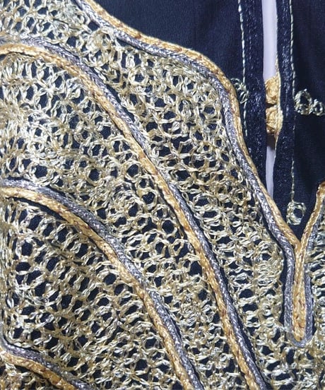 African Embroidery Kaftan Dress BK GO