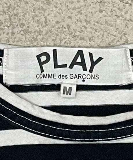 PLAY COMME des Garçons Border Tee BKWH