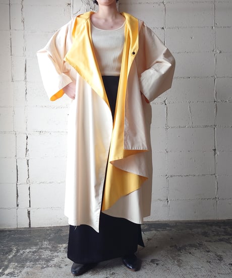 Reversible Hooded Asymmetric Coat YEWH