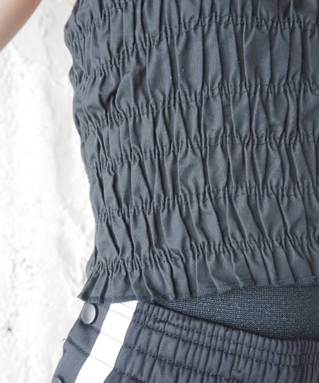 ORFEO REMAKE Shirring Bustier BK