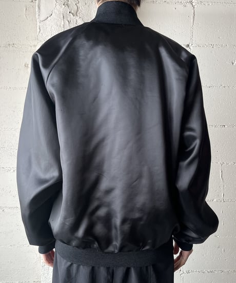 Satin MA-1 Blouson Jacket BK
