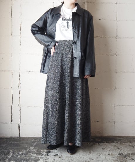 Leather Coverall Jacket  BK