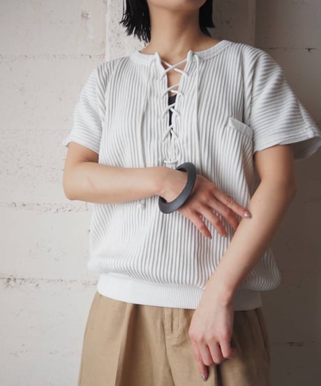 Lace Up Rib Sweat IV