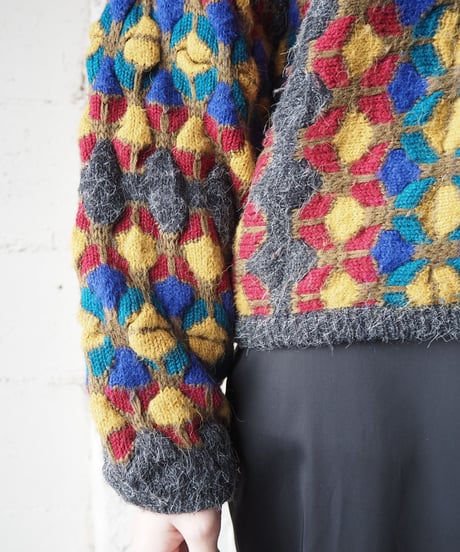 Multi Color Pattern Sweater GRREYE