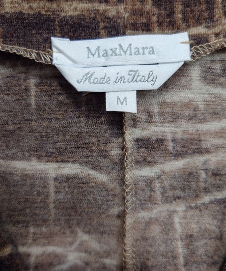 Max Mara Crocodile Pattern Cache-coeur Cutsewn BR