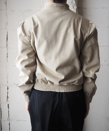 V Collar Design Blouson BE