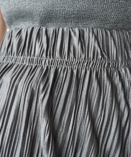 Pleated Wide Easy Pants BK