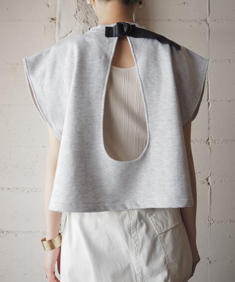 【Orfeo REMAKE】back open sweat vest GR
