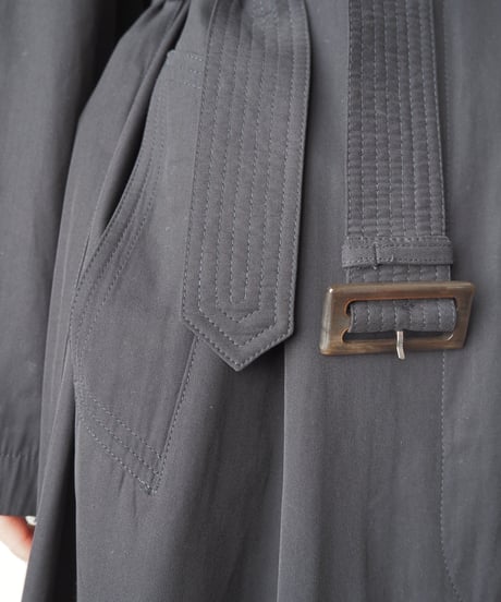 GIORGIO ARMANI Stand Fall Collar Coat BK