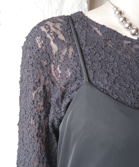 Layered Design Camisole Jumpsuit BK