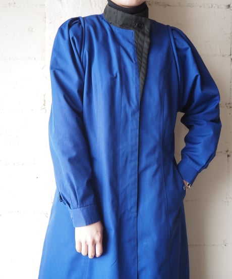 Stand Collar Aline Coat BL