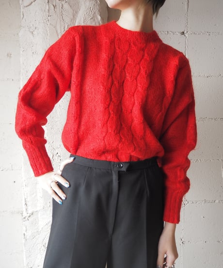 Cable Mohair Knit RE