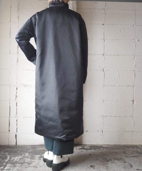 NIKE Stand Collar Long Padded Coat BK
