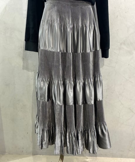 Pleated Tiered Skirt SV