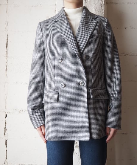A.P.C. Houndstooth Pattern Jacket BKWH