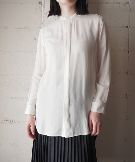 Ralph Lauren Silk Band Collar Shirt IV