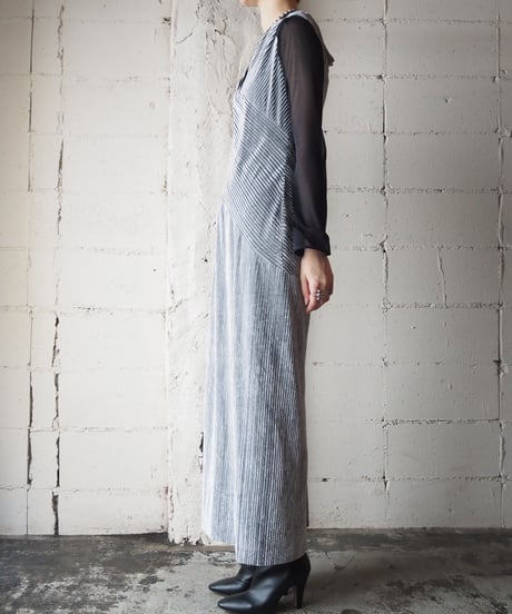 GIORGIO ARMANI Velour Sleeveless Dress GR