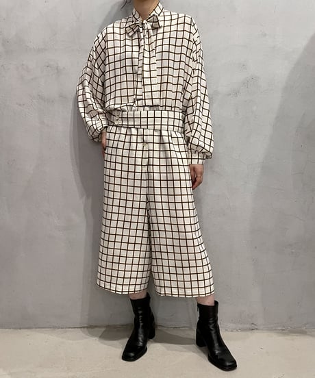 Boe Tie Check JumpSuit IVBR