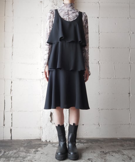 Tiered Sleeveless Dress BK