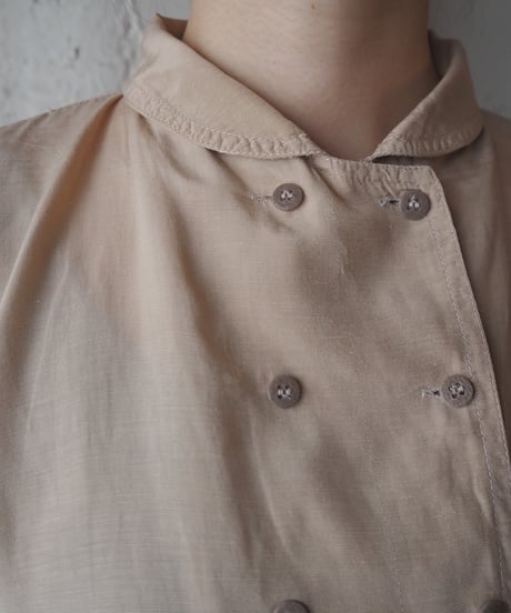 1980's Stand Collar Double Breasted Shirt BE
