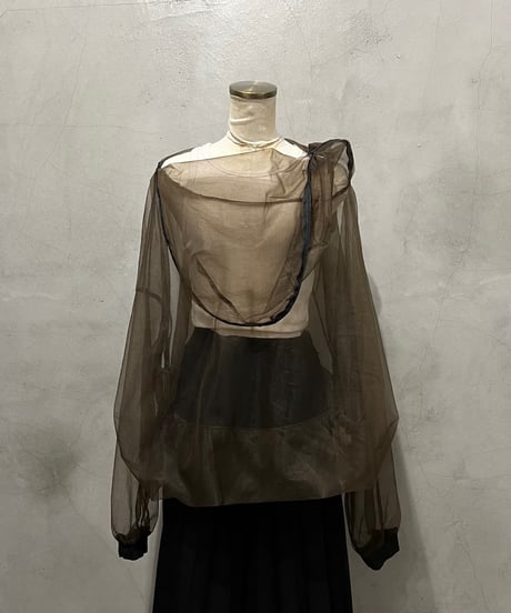 Sheer Hooded Pullover Jacket KA