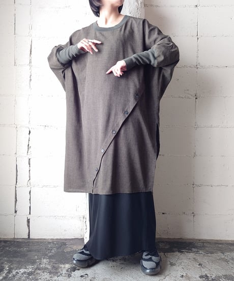 Asymmetric Dolman Sleeve Tops KA