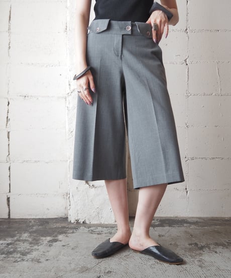 Center Pressed Wide Half Pants GR