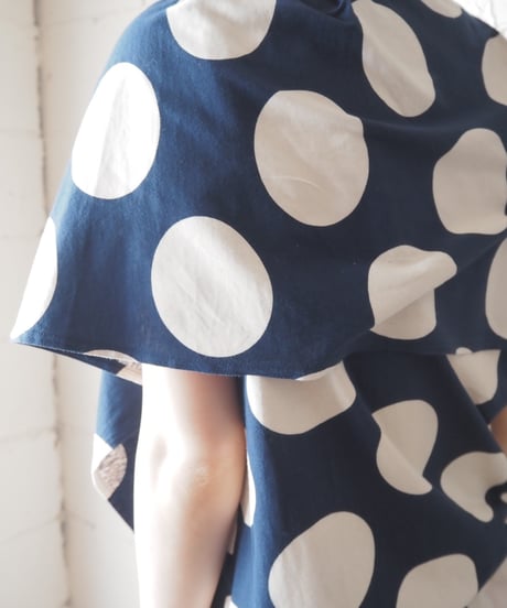 1980's IS ISSEY MIYAKE Polka Dot Layered Sleeve Cutsewn NVWH