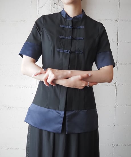 RITUALS Satin Switching China Shirt BKNV