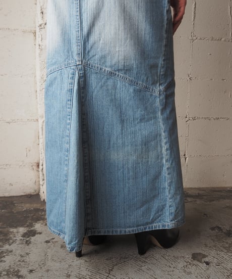 Denim Mermaid Long Skirt BL