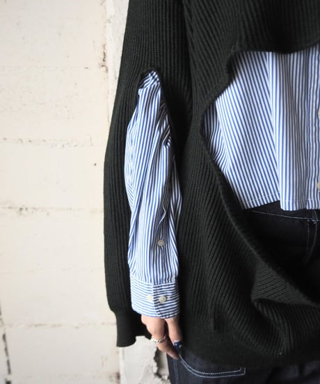 Remake Cutout Big Command Knit KA