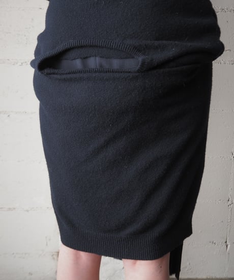 JW ANDERSON Sweater Docking Pleated Skirt NV