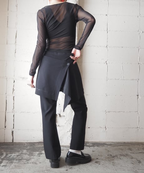 ISSEY MIYAKE Mini Skirt Layered Pants BK