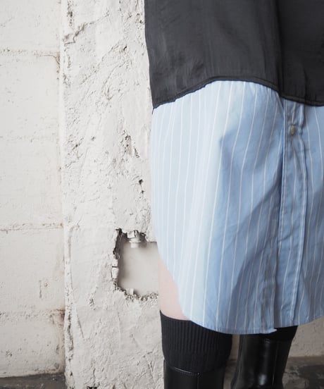 REMAKE DKNY Stripe Docking Dress BKBL