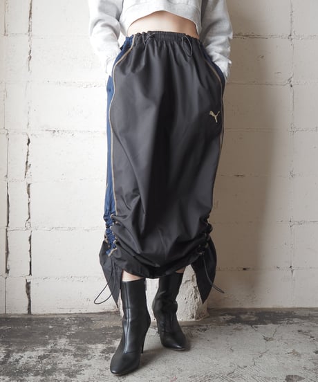 REMAKE PUMA Drawstring Track Skirt BKBLU