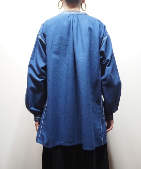 EURO Embroidery Reversible Smock BL