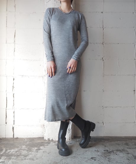 Crew Neck Knit Dress GR