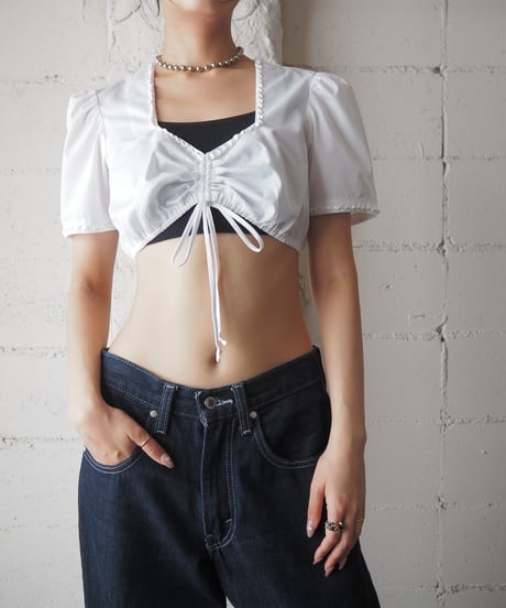 1980's Euro Tyrolean Short Blouse WH