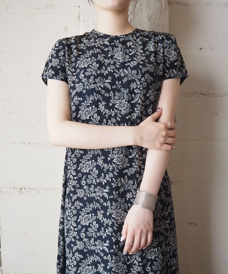 Ralph Lauren Flower Pattern Silk Dress