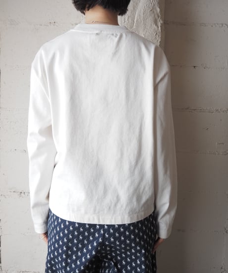 JILSANDER Logo Long Sleeve Tee WH