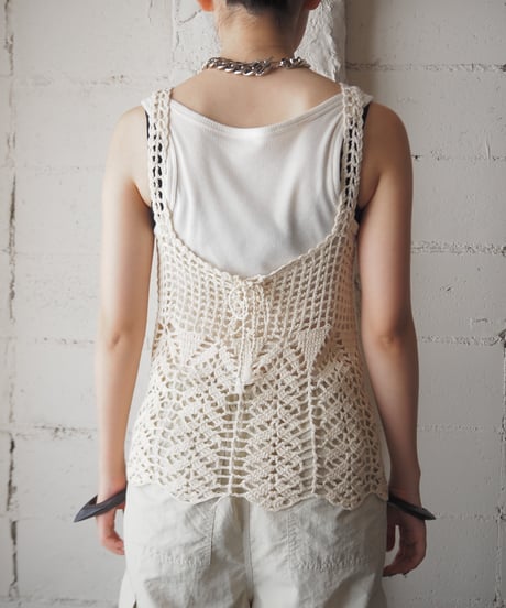 Flower Motif Crochet Bustier IV
