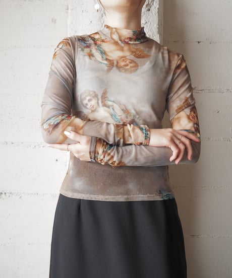 Angel Print Sheer Cutsewn LBLBE