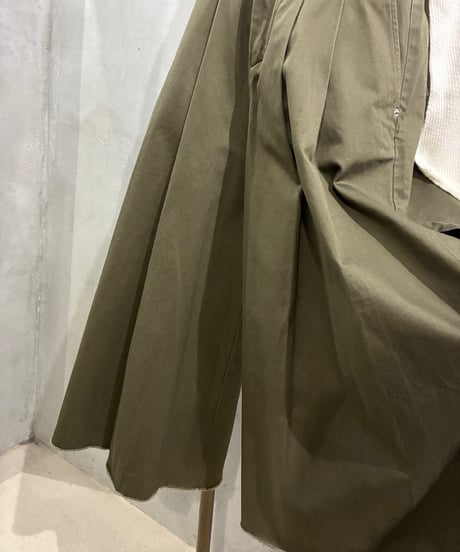 DIESEL Side Slit Pleats Wide Pants KA