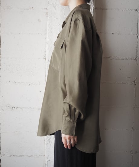 Open Collar Silk Shirt KA
