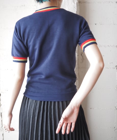60's-70's CHAMPION "W.S.U RIVER FALLS" S/S Sweat NVREYE