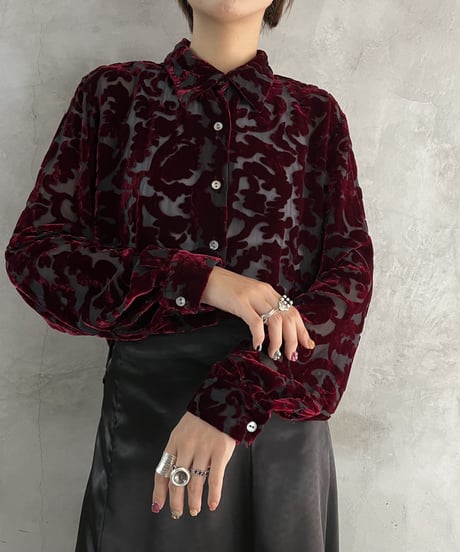 Opal Velour Sheer Shirt Bdx