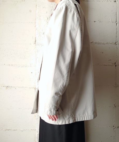 Corduroy Collar Coverall Jacket IVBR