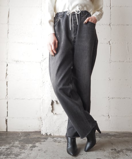Remake Levi's Drawstring Denim Pants BK