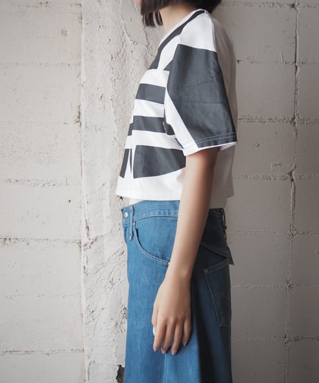 adidas Trefoil Print Cropped Tee WHBK