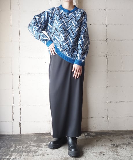 Herringbone Pattern Sweater BL